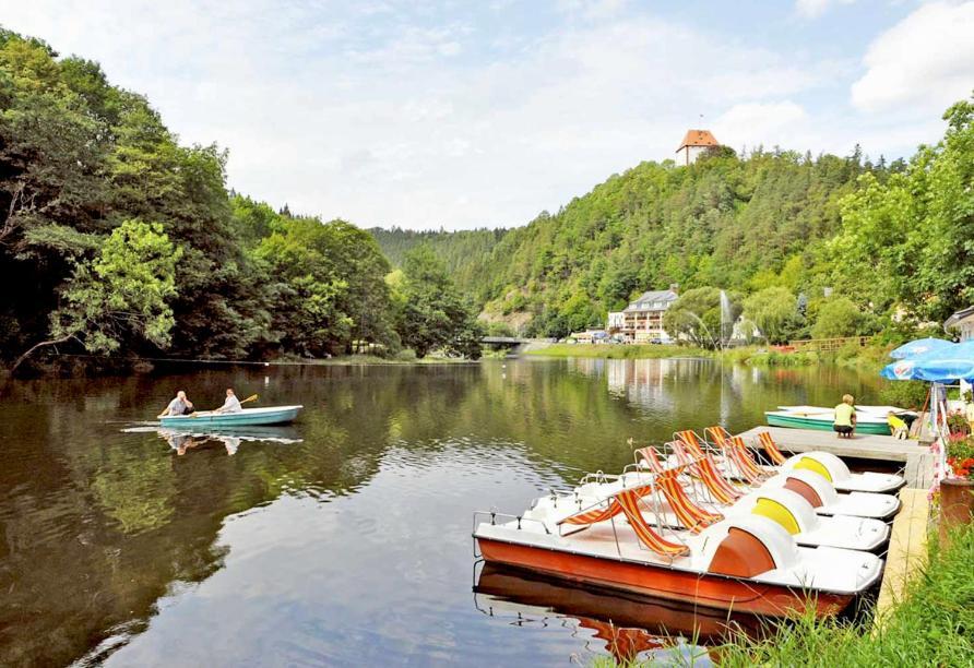 Hotel Am Schlossberg Ziegenruck Luaran gambar